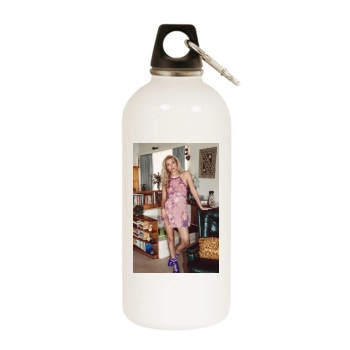 Farah Holt White Water Bottle With Carabiner