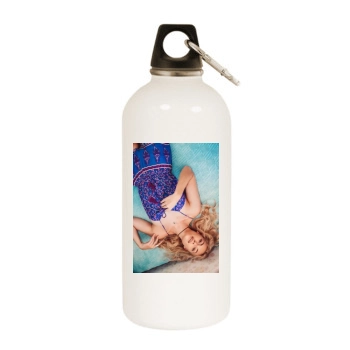 Farah Holt White Water Bottle With Carabiner