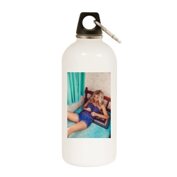 Farah Holt White Water Bottle With Carabiner