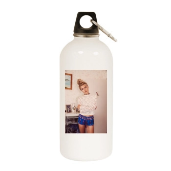 Farah Holt White Water Bottle With Carabiner