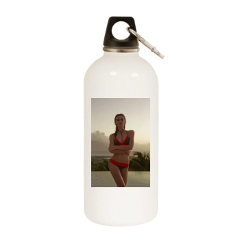 Farah Holt White Water Bottle With Carabiner