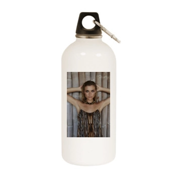 Farah Holt White Water Bottle With Carabiner