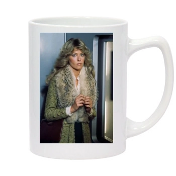 Farrah Fawcett 14oz White Statesman Mug