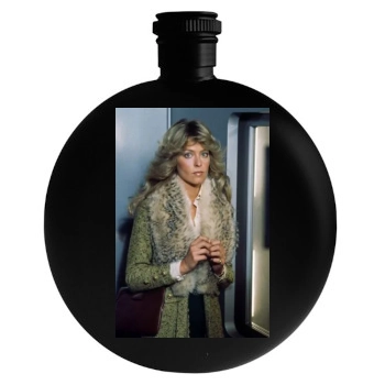 Farrah Fawcett Round Flask