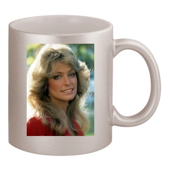 Farrah Fawcett 11oz Metallic Silver Mug