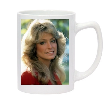 Farrah Fawcett 14oz White Statesman Mug