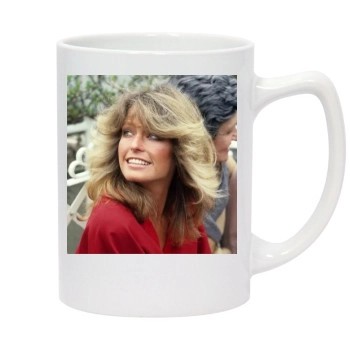 Farrah Fawcett 14oz White Statesman Mug