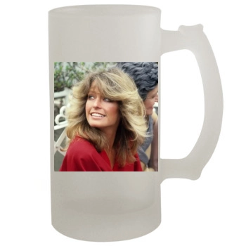 Farrah Fawcett 16oz Frosted Beer Stein