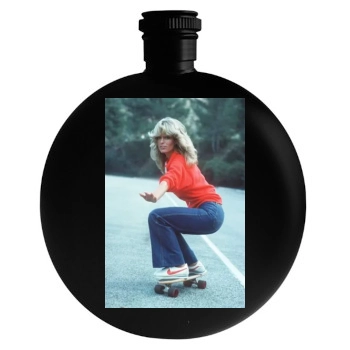 Farrah Fawcett Round Flask