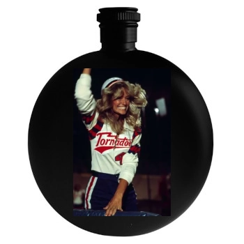 Farrah Fawcett Round Flask