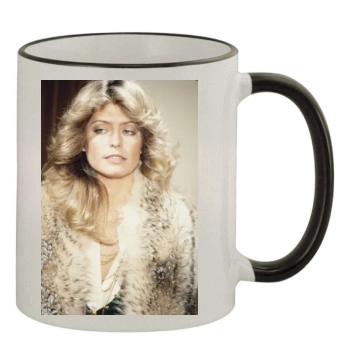 Farrah Fawcett 11oz Colored Rim & Handle Mug