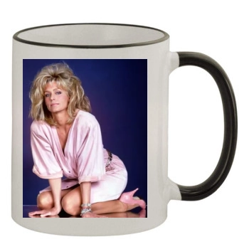 Farrah Fawcett 11oz Colored Rim & Handle Mug