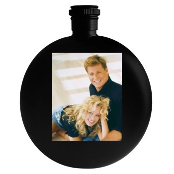 Farrah Fawcett Round Flask