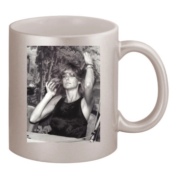 Farrah Fawcett 11oz Metallic Silver Mug