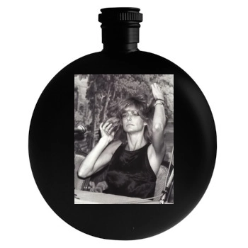 Farrah Fawcett Round Flask