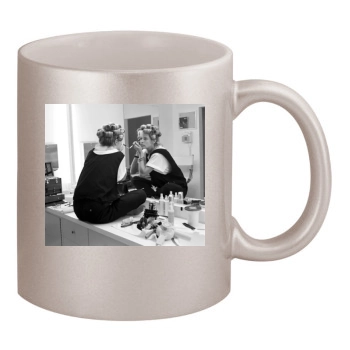 Farrah Fawcett 11oz Metallic Silver Mug