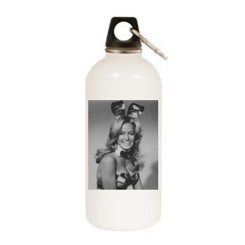 Farrah Fawcett White Water Bottle With Carabiner