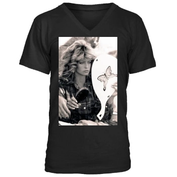 Farrah Fawcett Men's V-Neck T-Shirt