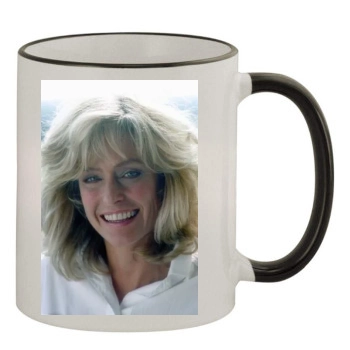 Farrah Fawcett 11oz Colored Rim & Handle Mug