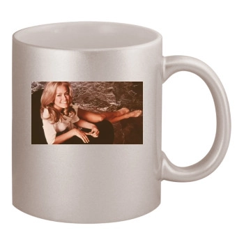 Farrah Fawcett 11oz Metallic Silver Mug