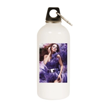 Fergie White Water Bottle With Carabiner