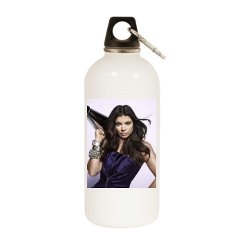 Fergie White Water Bottle With Carabiner