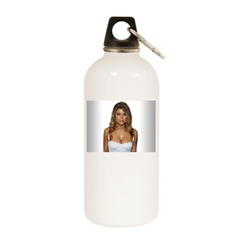 Fergie White Water Bottle With Carabiner