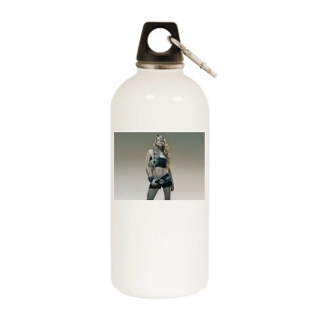 Fergie White Water Bottle With Carabiner