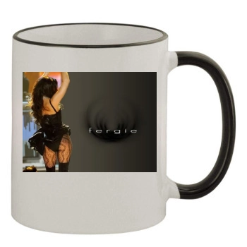 Fergie 11oz Colored Rim & Handle Mug