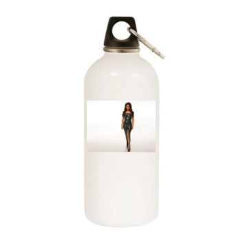 Fergie White Water Bottle With Carabiner