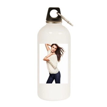 Filippa Hamilton White Water Bottle With Carabiner