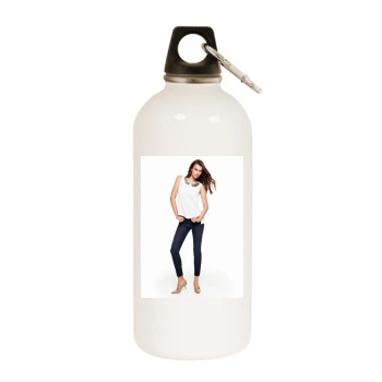 Filippa Hamilton White Water Bottle With Carabiner