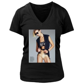 Flavia Lucini Women's Deep V-Neck TShirt