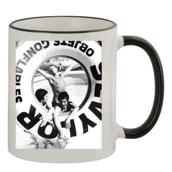 Freddie Mercury 11oz Colored Rim & Handle Mug