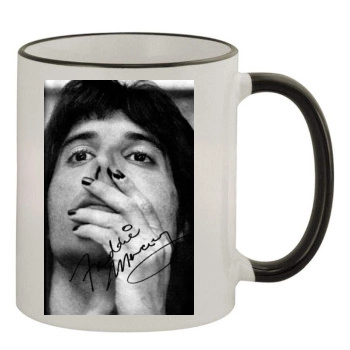 Freddie Mercury 11oz Colored Rim & Handle Mug