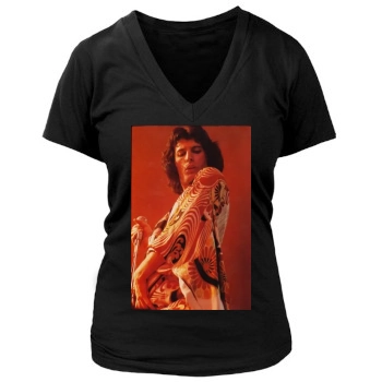 Freddie Mercury Women's Deep V-Neck TShirt