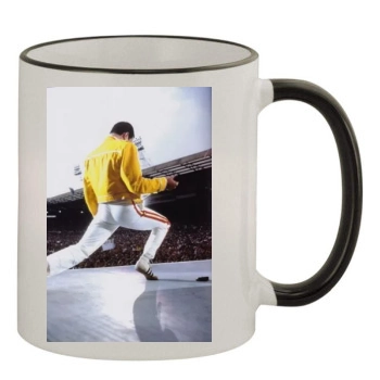 Freddie Mercury 11oz Colored Rim & Handle Mug