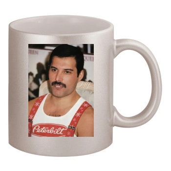 Freddie Mercury 11oz Metallic Silver Mug