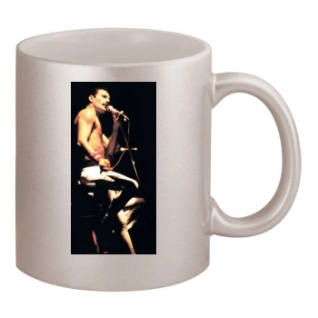 Freddie Mercury 11oz Metallic Silver Mug