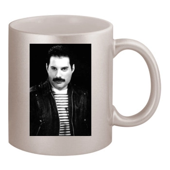 Freddie Mercury 11oz Metallic Silver Mug