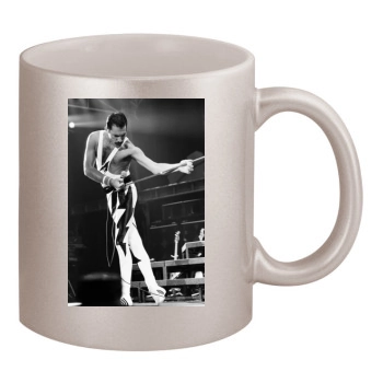 Freddie Mercury 11oz Metallic Silver Mug