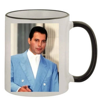 Freddie Mercury 11oz Colored Rim & Handle Mug