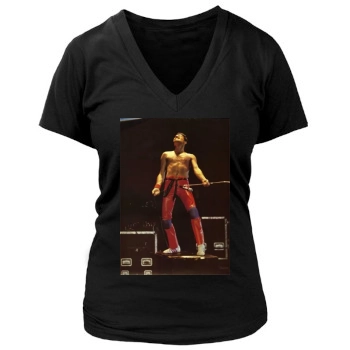 Freddie Mercury Women's Deep V-Neck TShirt