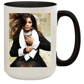 Freida Pinto 15oz Colored Inner & Handle Mug