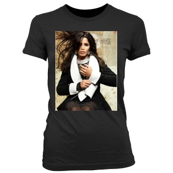 Freida Pinto Women's Junior Cut Crewneck T-Shirt