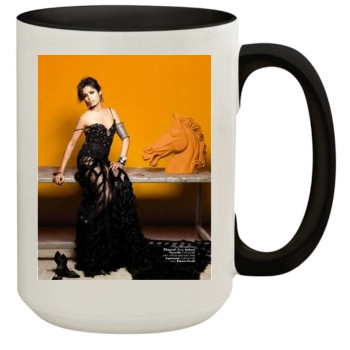 Freida Pinto 15oz Colored Inner & Handle Mug