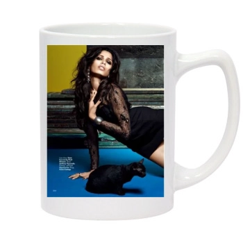 Freida Pinto 14oz White Statesman Mug