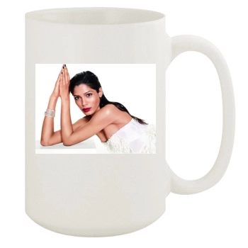 Freida Pinto 15oz White Mug