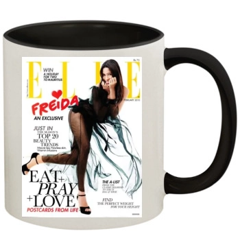 Freida Pinto 11oz Colored Inner & Handle Mug