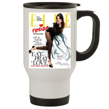 Freida Pinto Stainless Steel Travel Mug